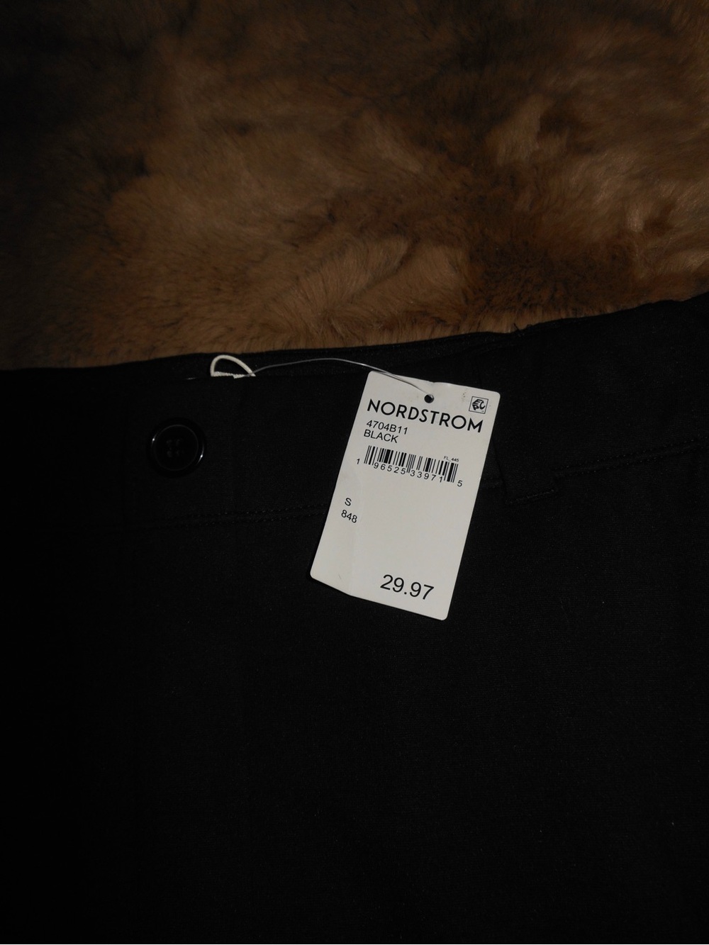 NWT Nordstrom Black A-Line Maxi Skirt with Elastic Waist - Picture 2 of 3